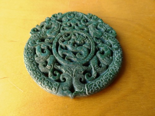 Medaglia giada con drago - medaglia,