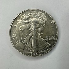 Mezzo dollaro 1942 Walking Liberty 90% argento - ottimo dettaglio, coniato Philadelphia