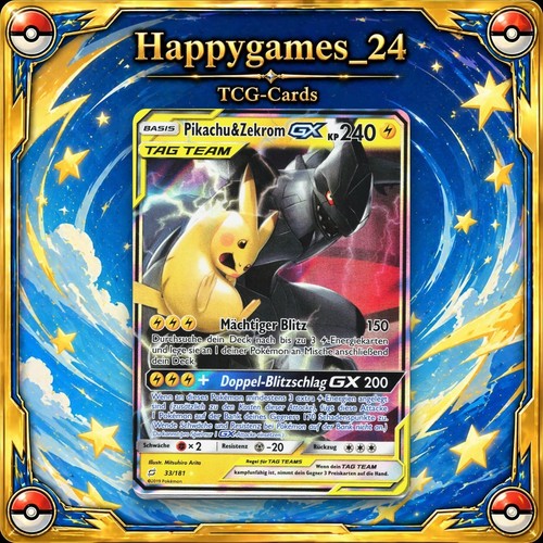 Pikachu zekrom carta - pikachu, -gx