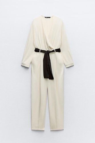 Zara cream wrap long sleeve - cream,