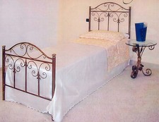 LETTO SINGOLO IN FERRO BATTUTO