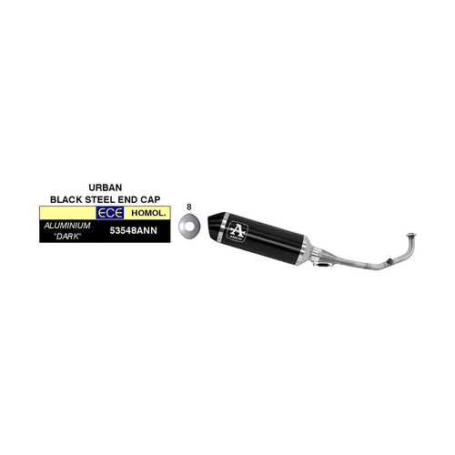 Marmitta completa arrow urban - marmitta,