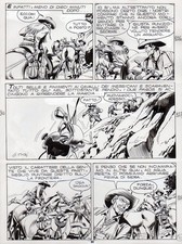 GIOVANNI TICCI - Tavola originale Tex n. 215  " Santa Cruz " p.  80