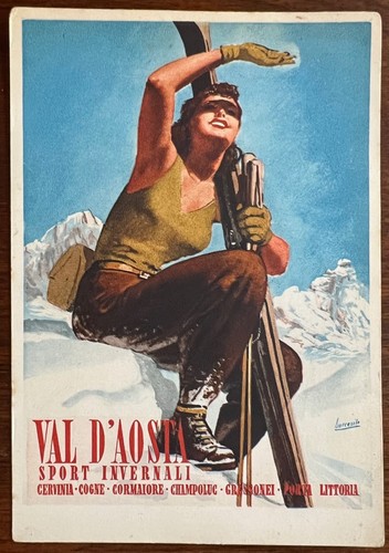 Cartolina pubblicitaria val - cartolina, "val