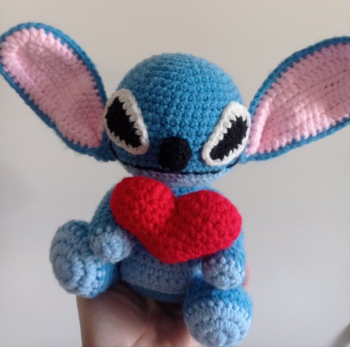 Stitch amigurumi crochet fatto - amigurumi,