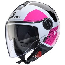 Casco Jet Caberg Riviera V4 X Alpha Bianco/Nero-Fucsia Casco Moto Casco