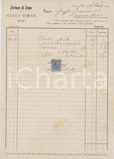 1917 ZEME (PV) Erminio SCEVOLA Fornace - Fattura per calce forte e cemento