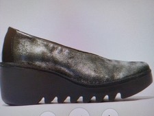 Scarpe Slip On Fly London Mis 38  Argento Nero