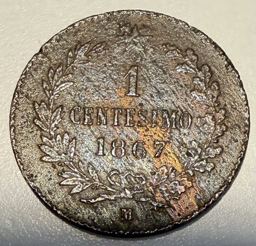 Moneta rame centesimo 1867 - moneta,