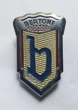 Stemma Bertone Epoca Metallo Emblema Logo Fregio Originale 2,5/3 Cm.