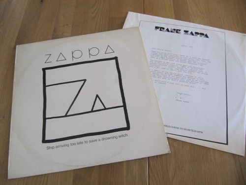 Frank zappa ship arriving too - frank,