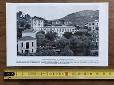 Imperia Ospedaletti la scuola nel 1926 antica stampa fotografica DA INCORNICIARE