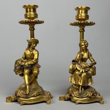 Coppia Candelieri Dama E