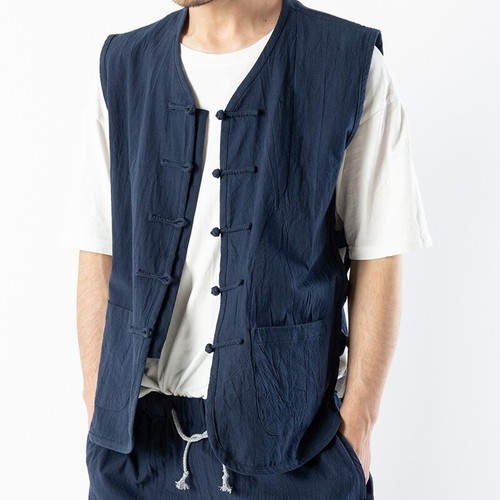 Gilet uomo retrò - cotone, lino