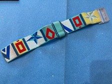 CINTURINO ORIGINALEPER  OROLOGIO POP SWATCH VINTAGE IN STOFFA.