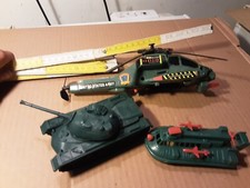 3 MODELLINI MEZZI MILITARI OVERCRAFT ,CARRO ARMATO , ELICOTTERO QUEST ULTIMO NON