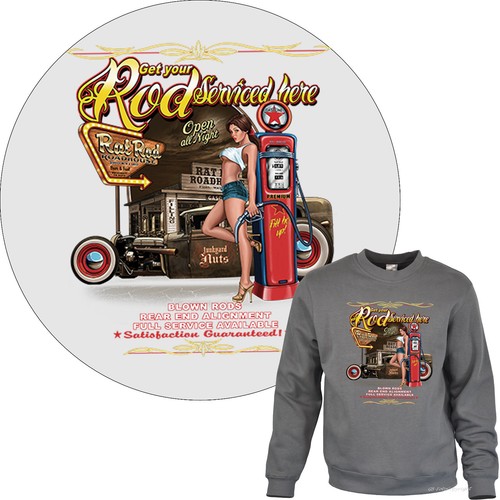 Felpa auto hot rod - felpa,