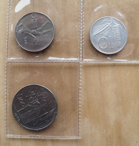 Moneta 100 lire in - da, 10-50-100