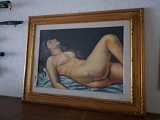 Dipinto Olio Roberto Sguanci, Autenticato, Con Cornice, 50x70