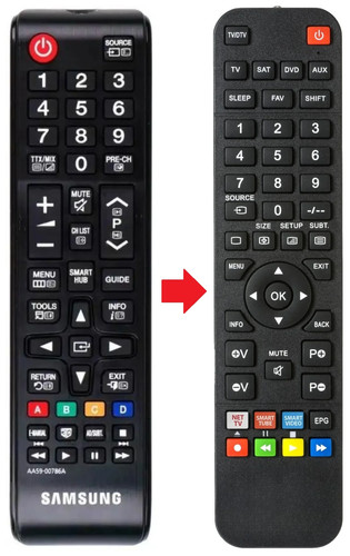 Telecomando adatto per samsung - adatto,