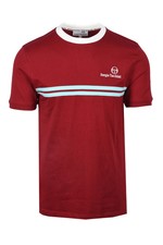 SERGIO TACCHINI "NEW SUPERMAC" T-SHIRT RHUBARB/GARDENIA/ARUBA BLUE, NEW! CASUAL