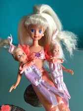 "MATTEL" Barbie SKIPPER "MERMAID AND THE SEA TWINS", 1993 con coppia Baby Sirene