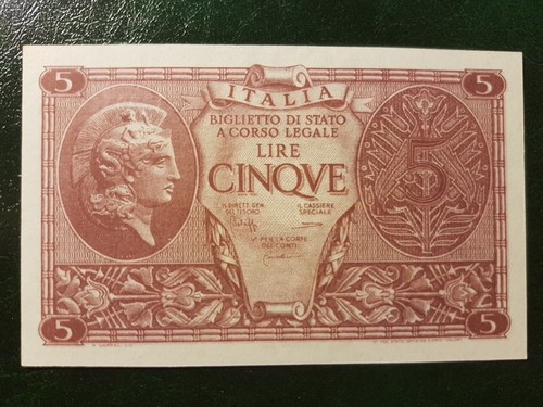 Biglietto stato lire - biglietto, 5