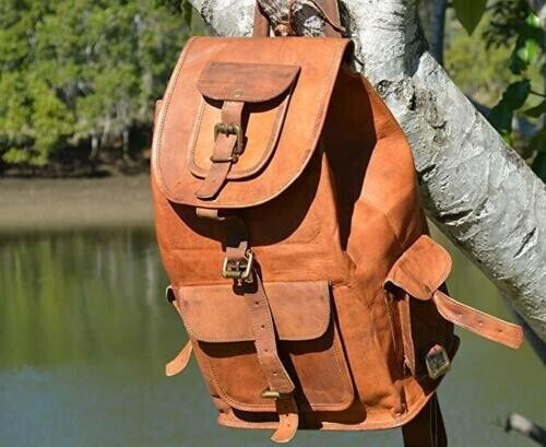 Zaino pelle capra laptop - di,