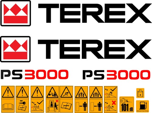 Decalcomanie dumper terex - decalcomanie,
