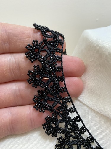 Collana all uncinetto lavorata - collana, all'uncinetto