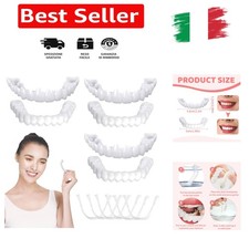 3 Paia Dentiera finta naturale