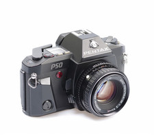 PENTAX Reflex P50 QUARTZ DATE KIT SMC PENTAX-M 50mm 1:2