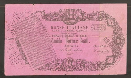 100 lire banca nazionale nel - 100,