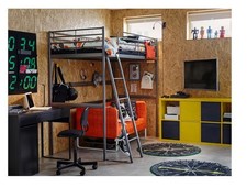 letto a soppalco Ikea in metallo