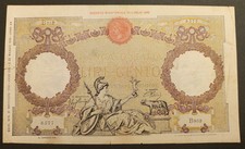 100 LIRE 21/11/1942 BB CAPRANESI AQUILA ROMANA FASCIO REGNO VITTORIO EMANUELE 3