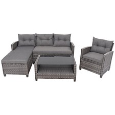 Patiojoy Patio 4PCS Rattan