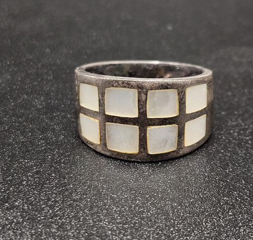 Anello vera madreperla - in,