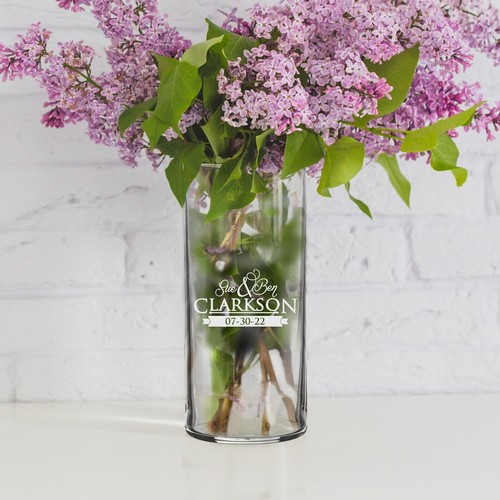 Centrotavola vaso fiori vetro
