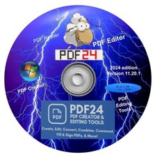 PDF 24 ~ Software Editor PDF ~ Crea strumenti di modifica Lettura Converti per Windows su CD