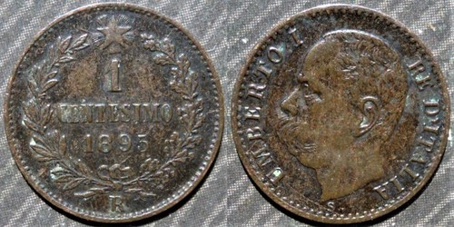 Italy centesimo 1895 r - italy, #