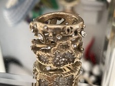 Anello Chanel vintage strass diametro 20 mm (misura 52 circa)