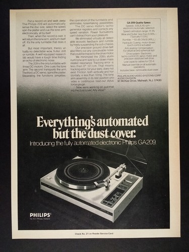 Philips 209 1975 - ga-209, giradischi