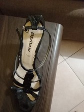 scarpe donna estive cerimonia numero 41, nere lucida, marca Melluso