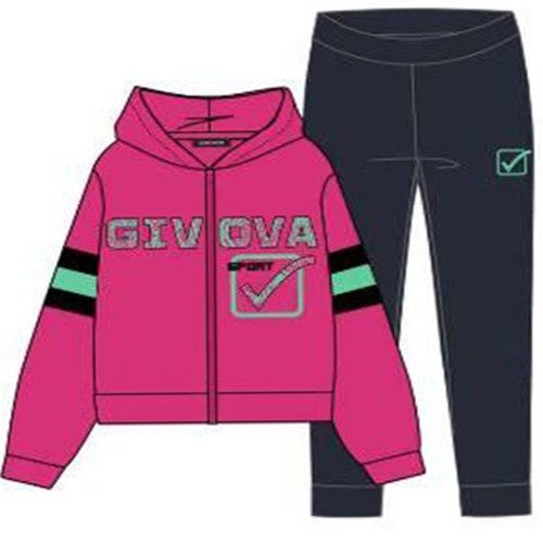 Tuta primaverile fucsia