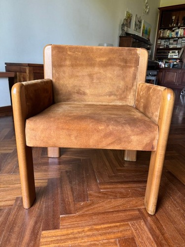 Poltrona design 1980 legno - poltrona,