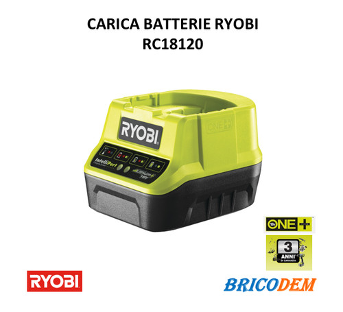 Ryobi rc18120 caricabatterie - ryobi,