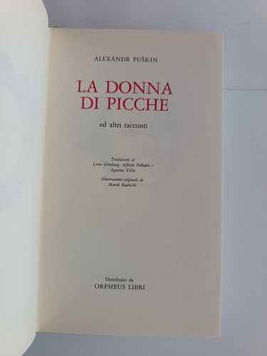 Puskin donna picche - la, di