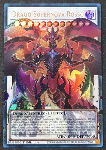 Drago supernova rosso ultra - supernova,