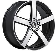 Cerchi lega hyundai,kia, 16 pollici eros etabeta nero opaco diamantato