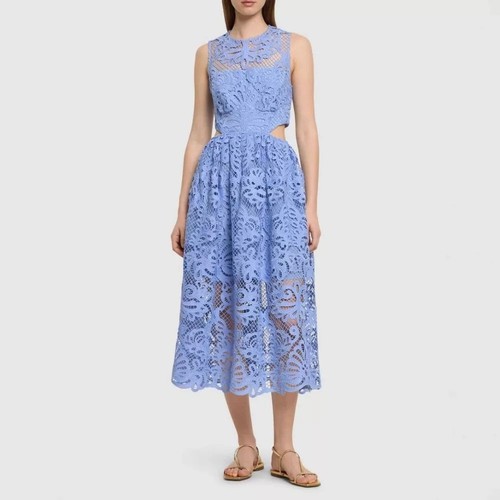 Vestito blu pizzo senza - vestito,